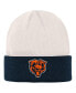 Фото #1 товара Big Boys Cream, Navy Chicago Bears Bone Cuffed Knit Hat