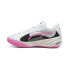 Фото #2 товара Puma All-Pro Nitro 30968901 Mens White Leather Athletic Basketball Shoes