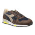 Фото #2 товара Diadora Trident 90 Suede Sw Lace Up Mens Blue Sneakers Casual Shoes 176585-C500