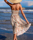 Фото #4 товара Women's Striped Halterneck Sleeveless Maxi Beach Dress