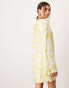 Фото #4 товара ASOS EDITION stacked multi sequin loose fit mini dress in yellow