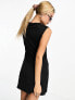 Фото #3 товара Weekday Johanna sleeveless mini dress in black