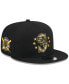 Фото #1 товара Men's Black Seattle Mariners 2024 Armed Forces Day 9FIFTY Snapback Hat