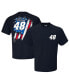 ფოტო #1 პროდუქტის Men's Navy Alex Bowman Exclusive Tonal Flag T-shirt