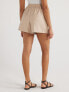 Фото #3 товара Scoop Women's Faux Leather Pull On Tan Relaxed Shorts, 5" Inseam Size XS (0-2)