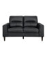 Фото #2 товара White Label Tabor 56" Leather Match Love Seat