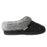 Dearfoams Chenille Rib Knit Womens Size S B Casual Slippers 50934DCOM-0001