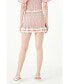 Фото #3 товара Women's Gingham Smocked Skirt