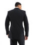 ASOS DESIGN skinny double breasted suit jacket in black Черный, Chest 38 Regular - фото #2