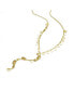 ფოტო #3 პროდუქტის 14K Gold Plated "Y" Neck Drop Necklace