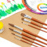 MILAN Polybag 3 Flat School Paintbrushes Series 121 Nº 22