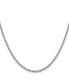 ფოტო #1 პროდუქტის Stainless Steel Polished 2.4mm Rope Chain Necklace