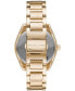 ფოტო #4 პროდუქტის Women's Janelle Gold-Tone Stainless Steel Bracelet Watch 42mm