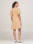 Фото #2 товара Solid Short-Sleeve Fit And Flare Dress