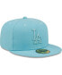 ფოტო #3 პროდუქტის Men's Light Blue Los Angeles Dodgers Color Pack 59FIFTY Fitted Hat