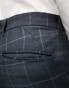 New Look skinny suit trousers in grey & blue check