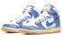Carpet Company x Nike Dunk SB High prm qs "royal pulse 地毯公司 撕撕乐 轻便 高帮 板鞋 男女同款 白蓝 / Кроссовки Nike Dunk SB CV1677-100