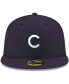 Men's Navy Chicago Cubs Logo White 59FIFTY Fitted Hat