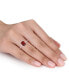 ფოტო #2 პროდუქტის Garnet (2-1/8 ct.t.w.) and Diamond (1/10 ct.t.w.) Ring in 10k Rose Gold