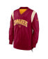 Фото #3 товара Men's Burgundy Washington Commanders Sideline Athletic Stack V-neck Pullover Windshirt Jacket