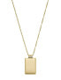 Drew Minimalist Gold Plated Necklace JF04688710 gold, clear - фото #1