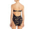 Фото #2 товара Aqua Womens Strapless Cut-Out One-Piece Swimsuit Black Size XS 303953