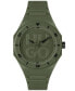 Фото #1 товара Часы и аксессуары Hugo Boss Grail кварцевые наручные зеленого цвета с силиконовым ремешком 42 мм