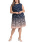 ფოტო #7 პროდუქტის Plus Size Dot-Print Fit & Flare Dress