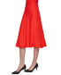 ფოტო #3 პროდუქტის Women's Linen-Blend Midi Skirt