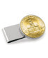 Men's Gold-Layered JFK Bicentennial Half Dollar Stainless Steel Coin Money Clip