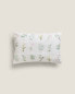 Floral print cushion cover