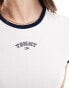 Фото #3 товара Tommy Jeans slim ringer varsity t-shirt in white