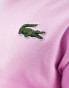 Lacoste unisex logo sweatshirt in pink