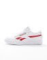 Reebok Club C Revenge trainers in white and red