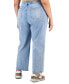 Фото #2 товара Plus Size Ultra-High-Rise Two-Tone Jeans