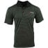 Фото #1 товара SHOEBACCA Striped Heather Short Sleeve Polo Shirt Mens Black Casual P2004-BBK-SB