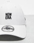 New Era 9forty branded cap in white