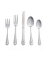 Riverridge Beaded 46 Piece Monogrammed Flatware Set - A, Service for 8