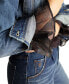 ფოტო #5 პროდუქტის Women's Studded Cropped Cotton Cargo Denim Jacket