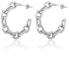 Fashion steel earrings circles