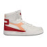 Фото #1 товара Diadora Mi Basket Used High Top Mens White Sneakers Casual Shoes 158569-C9593
