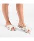 Фото #6 товара Women's Divyah Crisscross Puff Flat Sandals