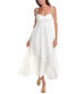 Moonsea Midi Dress Women's White S