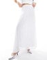 Фото #1 товара 4th & Reckless chiffon pleated maxi skirt in white