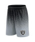 ფოტო #3 პროდუქტის Men's Black/Silver Las Vegas Raiders Ombre Shorts