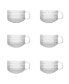 Фото #2 товара Jupiter Clear Tea/Cappuccino Cup 13.5oz, Set of 6