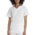 Scrubstar Scrub Top Women's Large White Core Essentials Stretch V-Neck Pullover