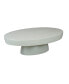 Premium Oval White Wooden Coffee Table