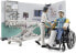 Фото #4 товара bruder 62711 - Bworld Infirmary, Doctor, Patient, Equipment, Office Equipment, Wall Shelf, Hospital Bed, Wheelchair, Background Elements - 1:16 Paramedic Hospital Emergency Service