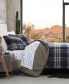 Фото #7 товара City Flats Plaid Reversible Duvet Cover Set, Full/Queen